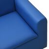 vidaXL Canap&eacute; &agrave; 2 places pour enfants Bleu Similicuir