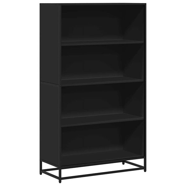 vidaXL Bibliothèque noir 80,5x35x139 cm bois d'ingénierie