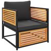 vidaXL Salon de jardin avec coussins 12 pcs bois massif d'acacia
