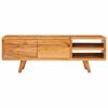 vidaXL Meuble TV Marron 110 x 30 x 40 cm Bois d'Acacia Massif