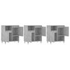 vidaXL Buffets 3 pcs gris b&eacute;ton bois d'ing&eacute;nierie