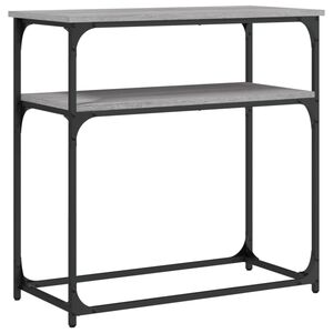 vidaXL Table console sonoma gris 75x35,5x75 cm bois d'ing&eacute;nierie