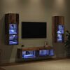 vidaXL Unit&eacute; murale de TV 6 pcs Bois Ancien Bois d'ing&eacute;nierie