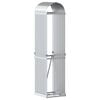 vidaXL Porte-b&ucirc;ches argent&eacute; 40x45x170 cm acier galvanis&eacute;
