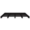 vidaXL Cadre de lit sans matelas noir bois de pin massif