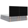 vidaXL Lit avec rangement et matelas Gris clair 180 x 200 cm Polyester