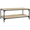 vidaXL Table basse Ch&ecirc;ne sonoma 100x50x40 cm Bois d'ing&eacute;nierie