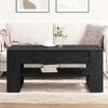 vidaXL Table basse Ch&ecirc;ne noir 102 x 55 x 45 cm Bois d'ing&eacute;nierie