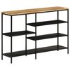 vidaXL Table console 110x30x75 cm bois de manguier massif brut et fer