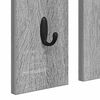 vidaXL Porte-manteau mural avec &eacute;tag&egrave;re Sonoma gris 84 x 10 x 80 cm