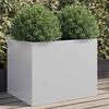 vidaXL Jardini&egrave;re argent&eacute; 62x47x46 cm acier galvanis&eacute;