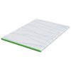 vidaXL Surmatelas Blanc et vert 140 x 190 cm Tissu Jacquard