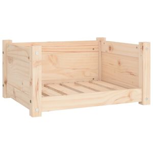 vidaXL Lit pour chien 55,5 x 45,5 x 28 cm Bois de pin massif