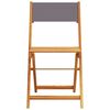 vidaXL Chaises de jardin pliantes lot de 8 tissu et bois massif