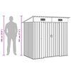 vidaXL Abri de jardin Anthracite Acier
