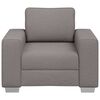 vidaXL Canap&eacute; 59cm Taupe tissu