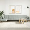 vidaXL Canap&eacute;-lit en forme de L gris clair 275x140x70 cm velours