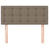 vidaXL T&ecirc;te de lit Taupe 90x5x78/88 cm Tissu