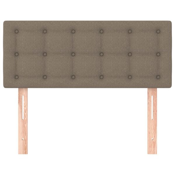 vidaXL T&ecirc;te de lit Taupe 90x5x78/88 cm Tissu