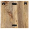 vidaXL Table de chevet 50x27x50 cm bois massif de manguier brut