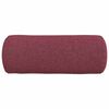 vidaXL Coussins d'accent 2 pcs Bordeaux Ø 15 x 40 cm tissu