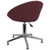 vidaXL Chaises pivotantes &agrave; manger lot de 4 violet tissu