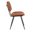 LABEL51 Chaises &agrave; manger lot de 2 Gus 49x60x87 cm cognac
