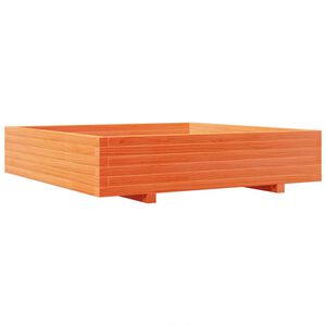 vidaXL Jardini&egrave;re cire marron 110x110x26,5 cm bois de pin massif