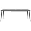 vidaXL Ensemble &agrave; manger de jardin 11 pcs anthracite acier