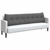 vidaXL Coussin de Dos Gris fonc&eacute; 200 x 24 x 50 cm tissu