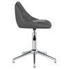 vidaXL Chaises pivotantes &agrave; manger lot de 2 gris similicuir