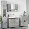 vidaXL Ensemble de mobilier de salle de bain 4 pcs Gris b&eacute;ton