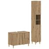 vidaXL Ensemble de 2 meubles de salle de bain DELFT Ch&ecirc;ne artisanal