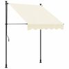 vidaXL Auvent r&eacute;tractable cr&egrave;me 200x115 cm tissu et acier