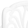vidaXL Ensemble &agrave; manger de jardin 7 pcs blanc aluminium coul&eacute;