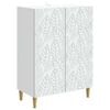 vidaXL Buffet Blanc 66 x 34,5 x 90 cm Bois d'ing&eacute;nierie