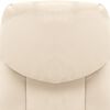 vidaXL Chaise de bureau Cr&egrave;me Cuir v&eacute;ritable