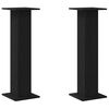 vidaXL Support de Plante 2 pcs Ch&ecirc;ne noir 30 x 30 x 95 cm