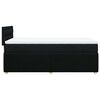 vidaXL Sommier &agrave; lattes de lit avec matelas Noir 90x200 cm Tissu