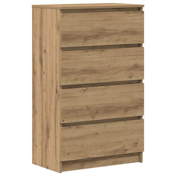 vidaXL Buffet ch&ecirc;ne artisanal 60x35x98,5 cm bois d'ing&eacute;nierie