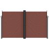 vidaXL Auvent lat&eacute;ral r&eacute;tractable Marron 200x1200 cm