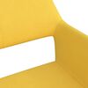 vidaXL Chaises &agrave; manger lot de 2 jaune tissu