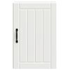 vidaXL Armoire murale de cuisine Lucca blanc bois d'ing&eacute;nierie