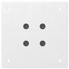 vidaXL Pieds de table de bar 4 pi&egrave;ces Blanc 90-92 cm Acier