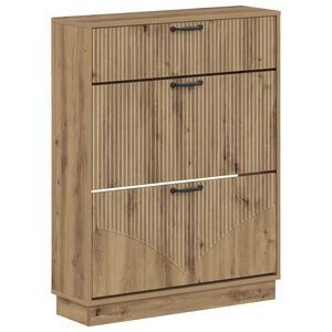 vidaXL Cabinet &agrave; chaussures HOORN 78 x 24 x 100 cm Bois d'ing&eacute;nierie