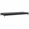 vidaXL Housse de Table Uni Noir 242 x 102 x 15 cm tissu