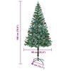 vidaXL Sapin de No&euml;l artificiel avec 300 LED Vert 180 cm PVC et Acier