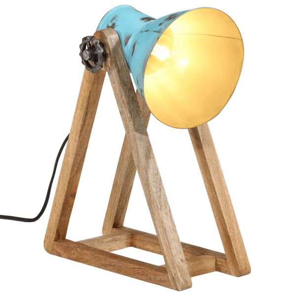 vidaXL Lampe de bureau 25 W bleu d&eacute;lav&eacute; 30x17x40 cm E27