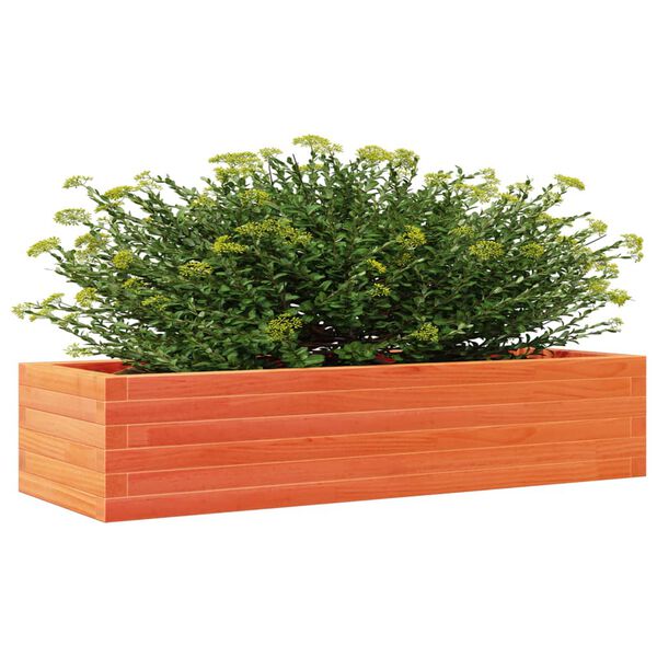 vidaXL Jardini&egrave;re cire marron 110x40x23 cm bois de pin massif