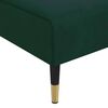 vidaXL Chaise longue vert fonc&eacute; velours